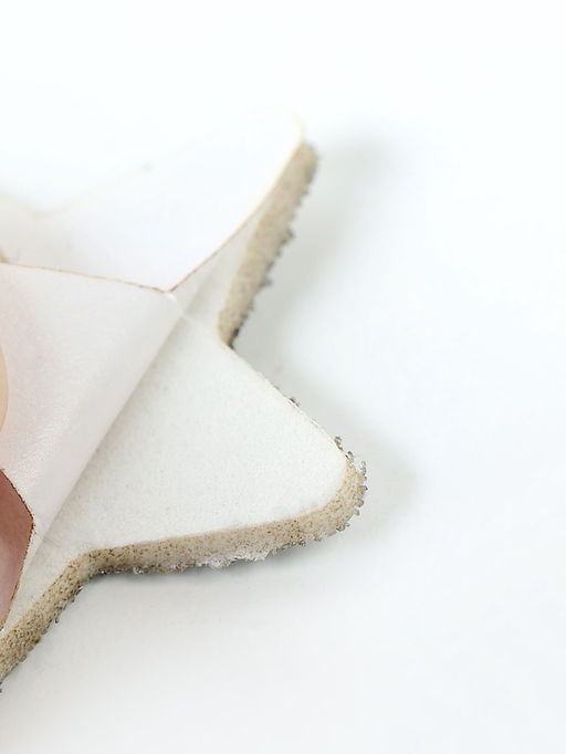 Декор "Звезды" на клеевой основе, серебро 3 см (набор 12 шт)