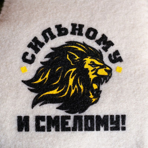 Рукавица Сильному и смелому шелкография - Банная забава фото 2