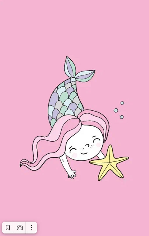 Держатель для карт Mermaid, pink (6,5 х 9,5 см)