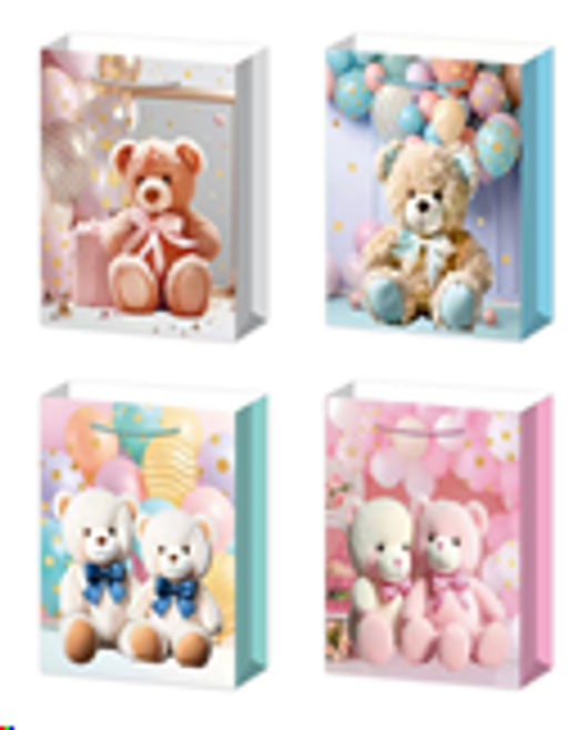 Пакет подарочный 26х32x10 / 1634-M /уп 12/720