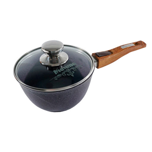 Ковш 1.7л со съемной ручкой и стеклянной крышкой АП "Premium" (violet) арт. 082904 /МЕЧТА/