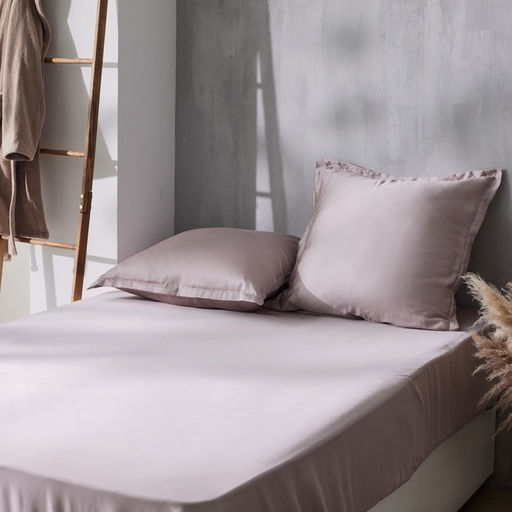 Простыня 2 спальная SL Home Tencel, 235×240 см, пудра, тенсель