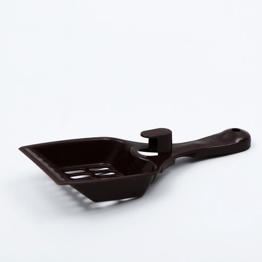 Цена за 4 шт. Совок для кошачьего туалета 22.5×9.5×4 см, шоколадный