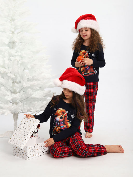 ПЖ064 Пижама Лошадка (синий) - Милаша фото 14