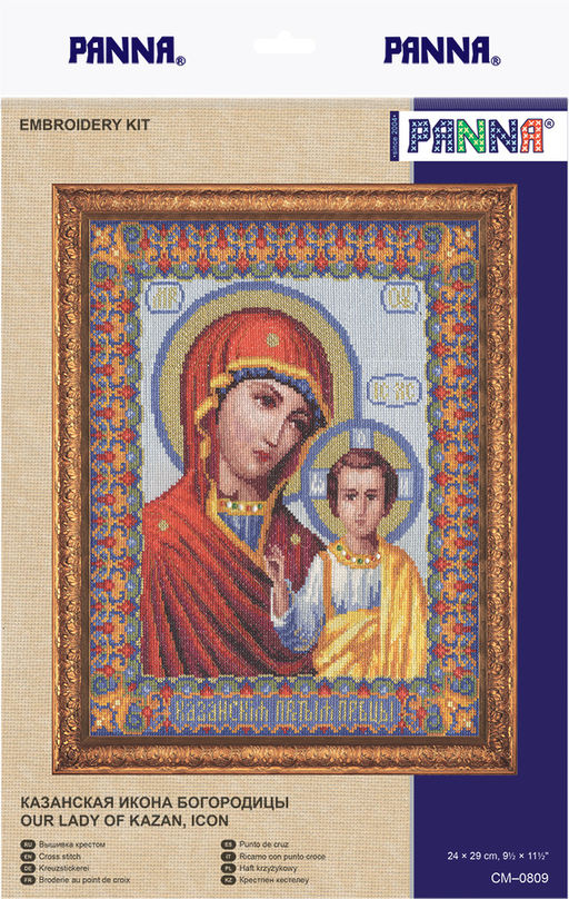 Набор для вышивания PANNA CM-0809 Казанская икона Богородицы 24 х 29 см
