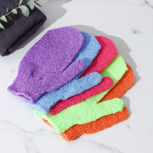 Цена за 2 шт. Мочалка - варежка массажная Доляна, 1812 см, МИКС фото 4