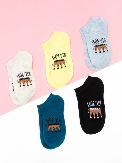 Носки женские KAFTAN Have a nice day, набор 5 пар, размер 36-39