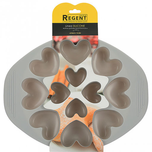 Форма для кексов Linea Silicone 29х23,5х4,3см, силикон, Regent (Китай) - Домашняя мода фото 3