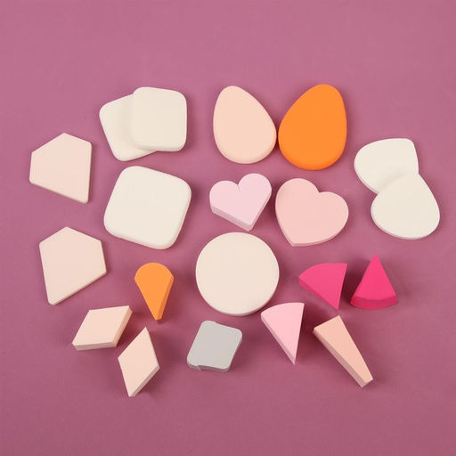 Набор спонжей для макияжа, 20 шт, АССОРТИ, цвет МИКС