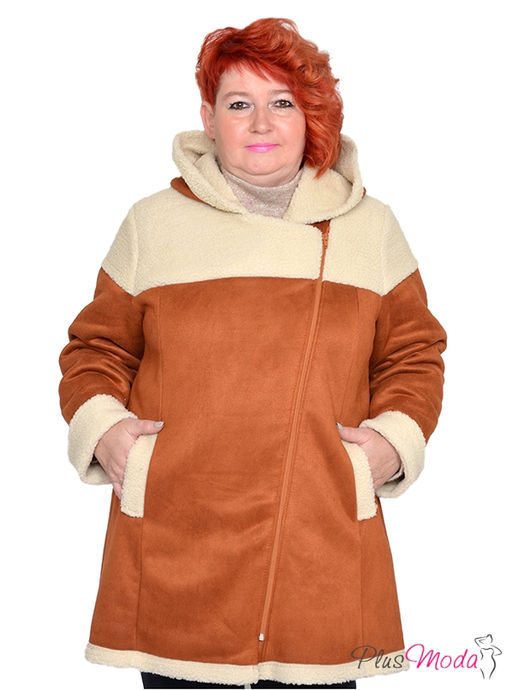 Дубленка-куртка Модель №1793 размеры 44-84 - Plusmoda фото 2