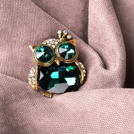 Брошь Сова 4 см / 3294 /уп 36/