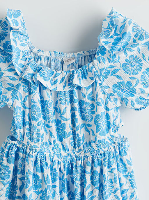 ?i?ekli K?z ?ocuk Elbise