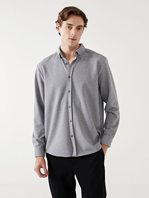 Slim Fit Uzun Kollu Erkek G?mlek