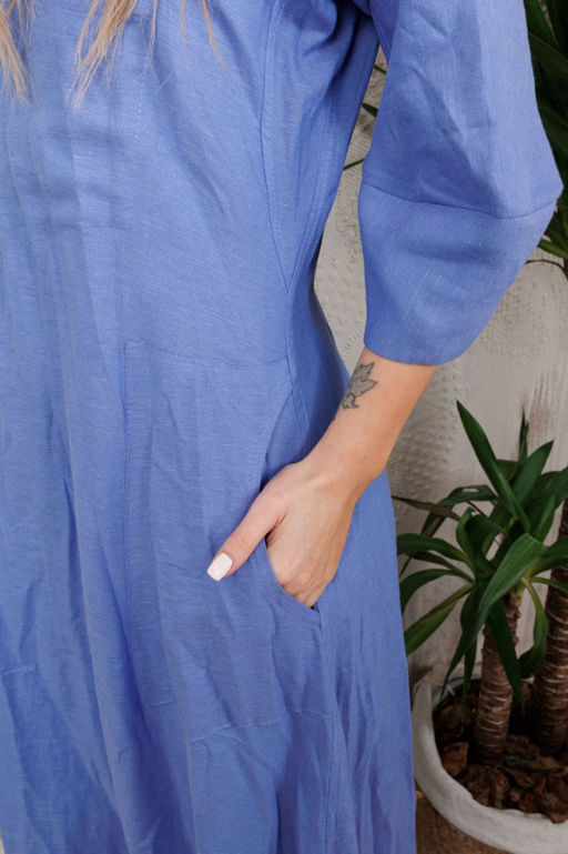 Платье AMORI 9704 василек  фото 2