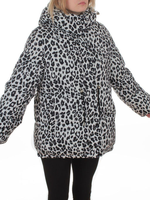 SJ 2251 WHITE/LEOPARD Куртка зимняя женская (200 гр. холлофайбер) - Fashion фото 6