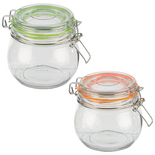 Банка стеклянная BRAVO, объем 500 мл, с бугельным замком арт.007250 /MALLONY/