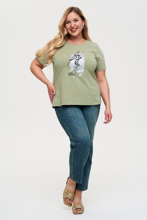 Футболка Рассвет оливковый