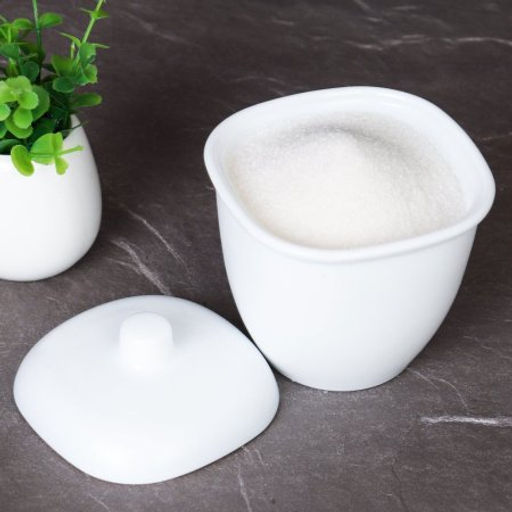 Сахарница 300 мл квадратная белая А / TZ40XN (WHITE) квадратная /уп 48/ - Галеонтрейд фото 3