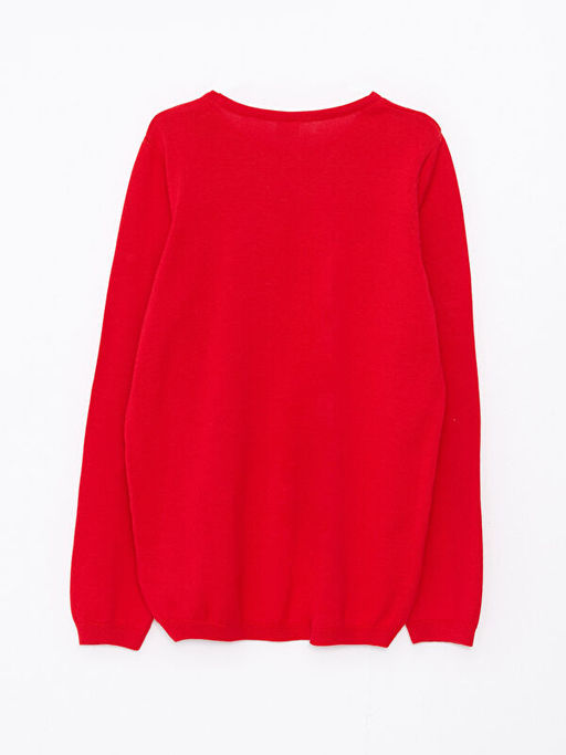 Bisiklet Yaka Basic Uzun Kollu K?z ?ocuk Triko Kazak - Waikiki фото 2