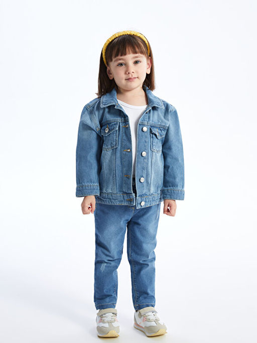 Beli Lastikli Basic K?z Bebek Jean Pantolon - Waikiki фото 2