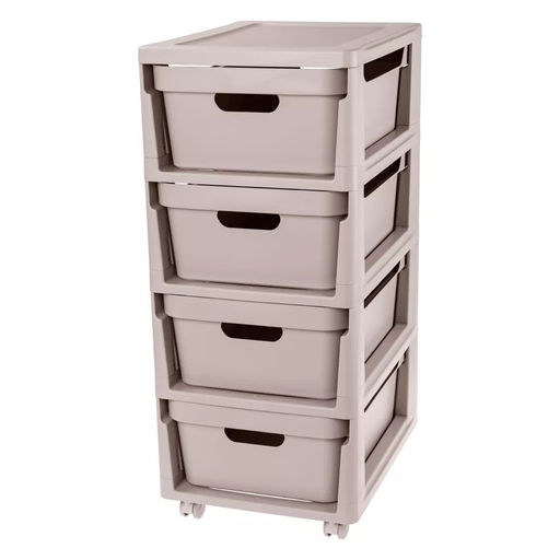 Комод на колесиках LUXE, 4 ящика, 300*385*690 мм арт. С32467