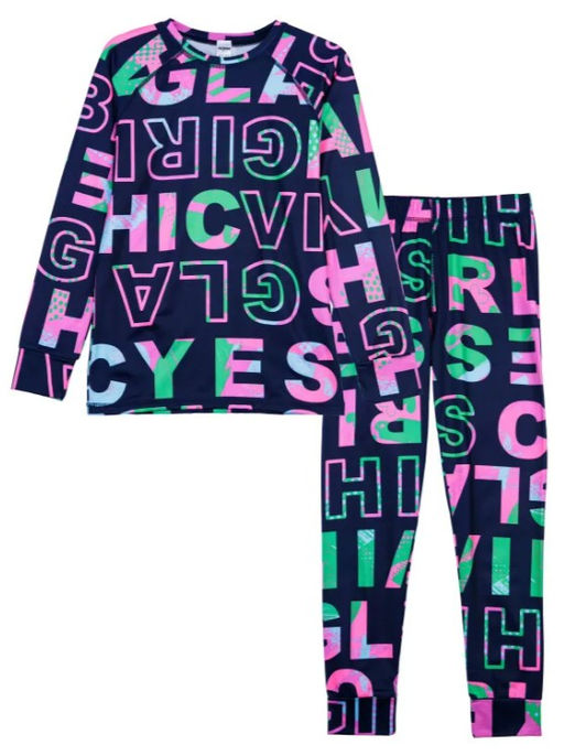 32321468 Термокомплект для девочек: брюки, толстовка