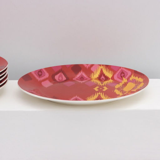 Тарелки Доляна Askım, 18 предметов: 6 тарелок d=20 см, 6 тарелок d=25 см, 6 тарелок глубоких 340 мл, фарфор, разноцветные