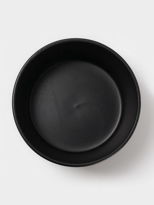 Набор салатников Доляна «Гранит», 4 шт., 800 мл, 14.5×7 см, керамика, чёрный