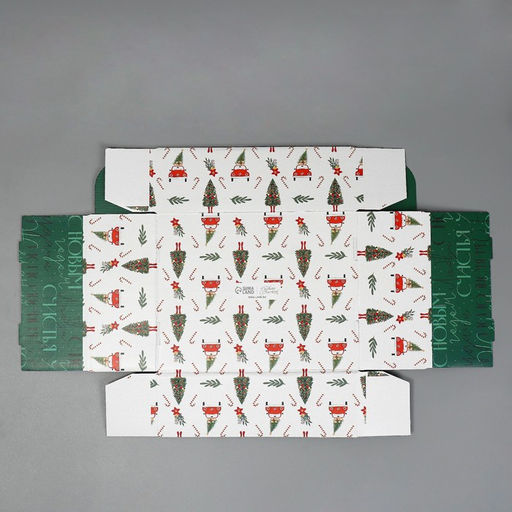 Коробка подарочная новогодняя складная «Тепла и уюта», 27 х 21 х 9 см, Новый год