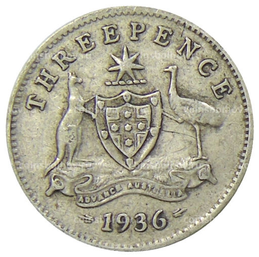 3 пенса 1936 года Австралия
