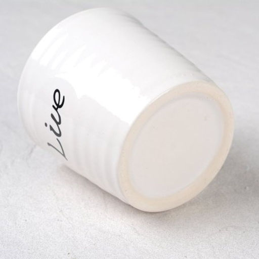 Кашпо 7,5 см / 1518 /уп 12/120/белое - ГалеонТрейд фото 6