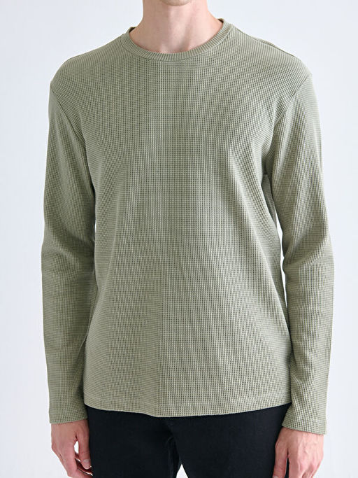 Bisiklet Yaka Erkek Sweatshirt
