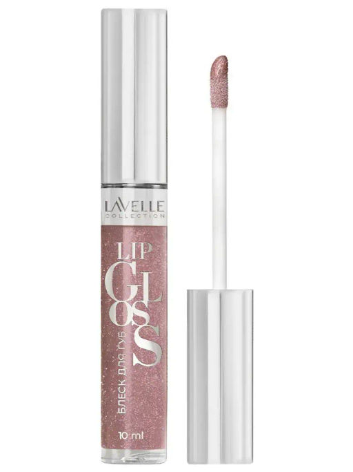 LavelleCollection Блеск для губ тон 44 "LIP GLOSS SILVER" LG-05 искрящийся щербет