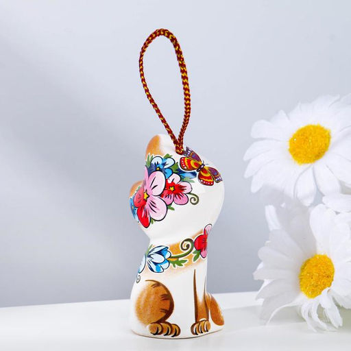 Сувенирный колокольчик Котёнок. Любовь, 6 см, микс - Simaland фото 2