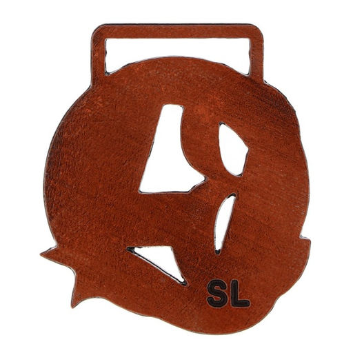 Цена за 2 шт. Медаль призовая «3 место» бронза, d=3.5 см, без ленты