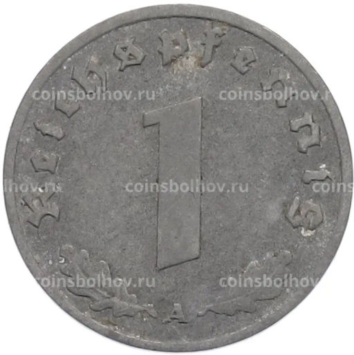 Монета 1 рейхспфенниг 1942 года A Германия