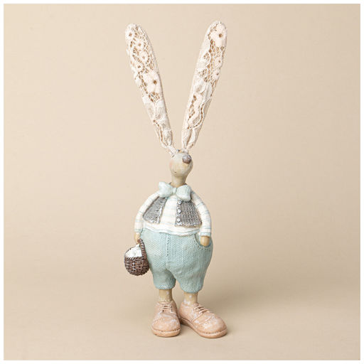 ФИГУРКА ДЕКОРАТИВНАЯ КРОЛИК 9.5*6.5*28 СМ - Lefard фото 4