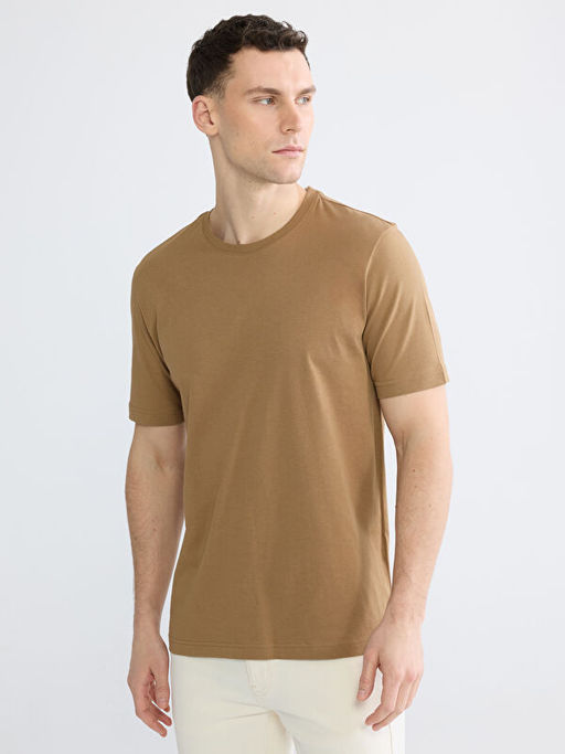 Bisiklet Yaka Penye Erkek Ti??rt