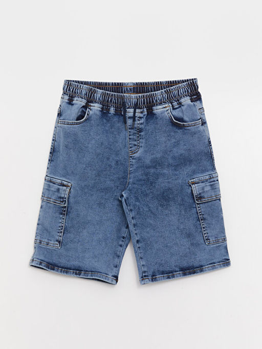 Beli Lastikli Erkek ?ocuk Jean ?ort - Waikiki фото 3