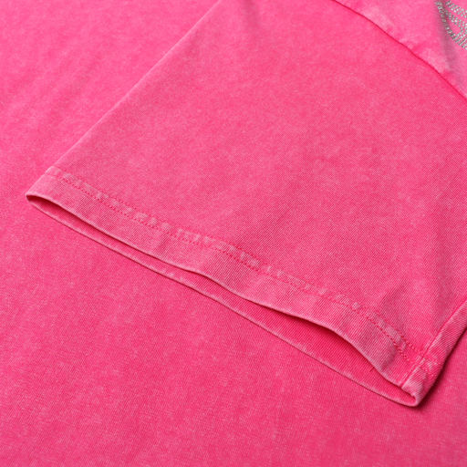 Футболка из вареного хлопка женская Mist Don&apos;t touch me, размер S, розовая