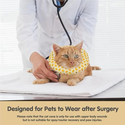 Воротник ветеринарный на кулиске "ЛЮБИМЫЙ БРО", уточки, р M, окружность шеи 17-27см (лейбл)