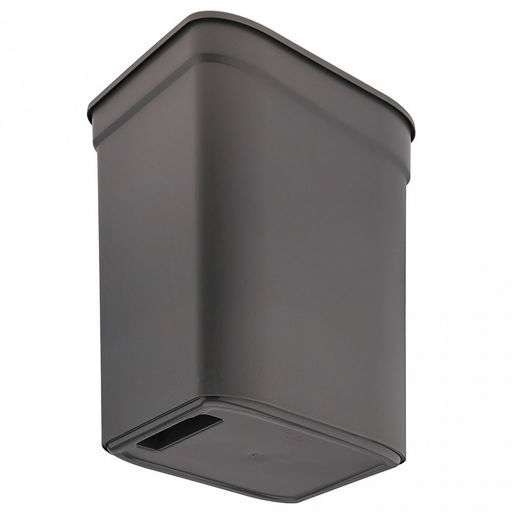 Ведро для мусора с плавающей крышкой пластмассовое Smart Bin 25л, 33,3х26,9х45,7см, с креплением для мусорных пакетов, серый, Econova (Россия) - Домашняя мода фото 8