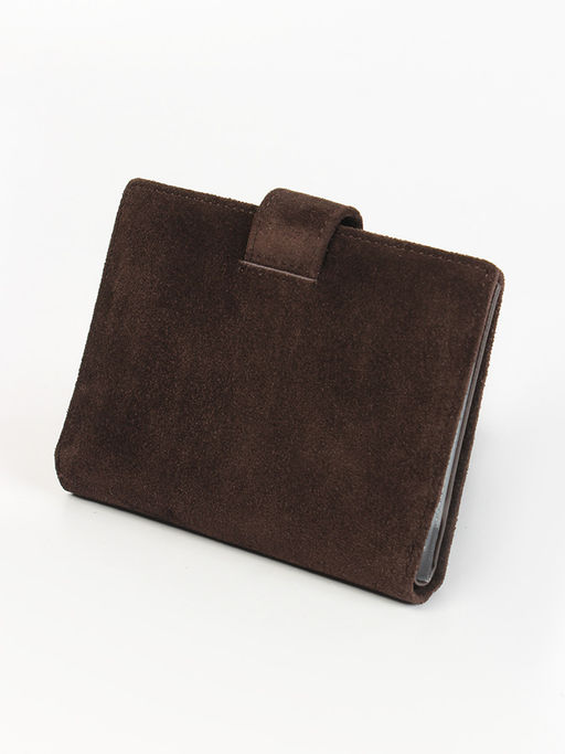 LACCOMA обложка для авто документов LA-3090-З-темно-коричневый натуральная замша фото 2