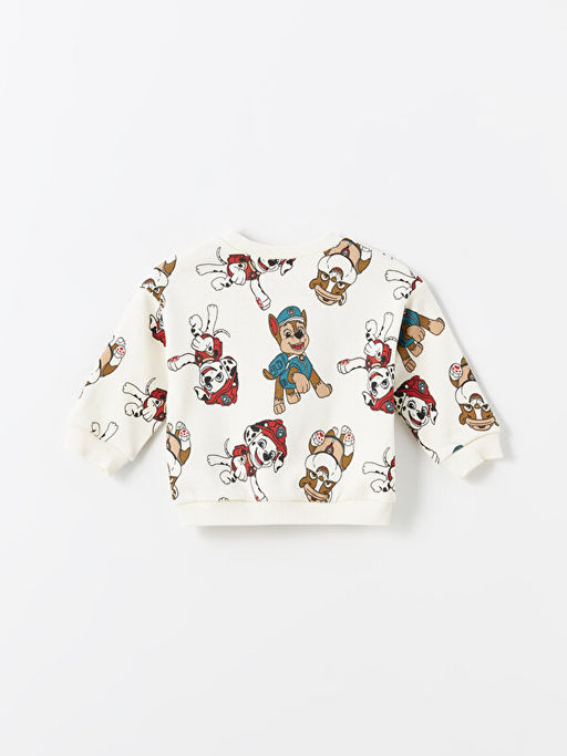 Bisiklet Yaka Uzun Kollu Paw Patrol Bask?l? Erkek Bebek Sweatshirt - Waikiki фото 2