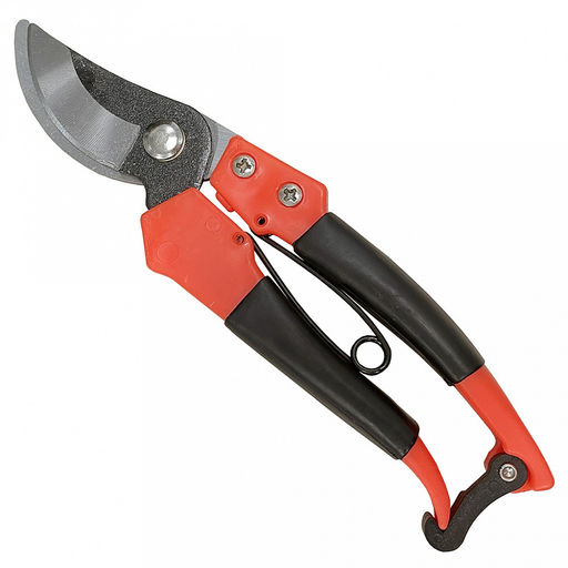 Секатор Феншуй, сталь с тефлоновым покрытием, затвор, пружина проволочная, фиксатор, диаметр среза 1,5см, эргономичные ручки, в блистере (Китай)