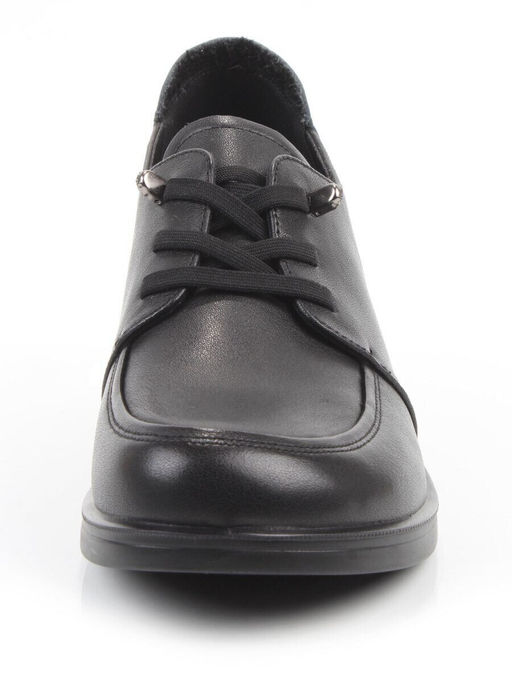 03-YDN15-22 BLACK Полуботинки женские (натуральная кожа)