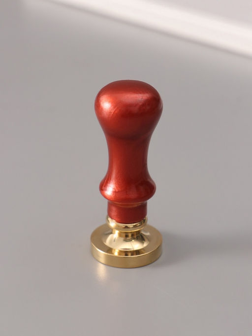 Печать для сургуча с пластиковой ручкой «Венок с буквой P», 2.5×2.5×6.3 см