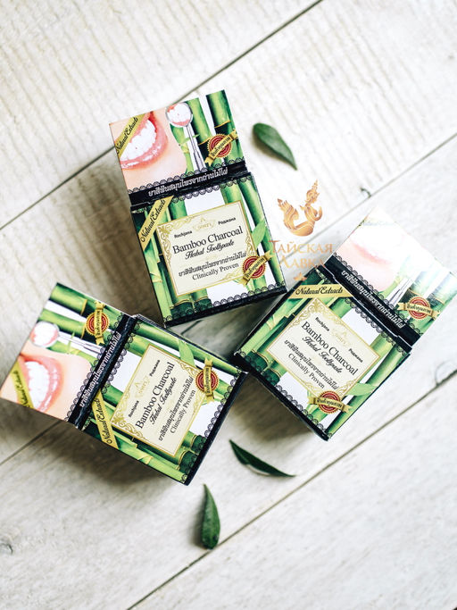 Зуб.паста Отбеливающая "Бамбуковый Уголь" ROСHJANA
 30 гр