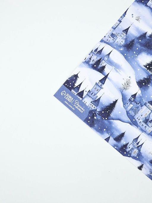 Набор упаковочной бумаги с наклейками «Новый год», 6 листов, 70 × 100 см