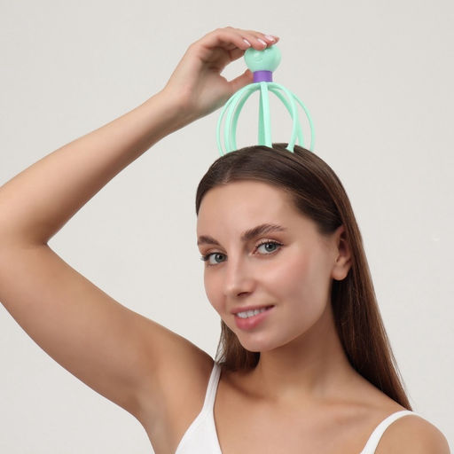 Массажёр «Мурашка» для головы, 15×10.5 см, МИКС